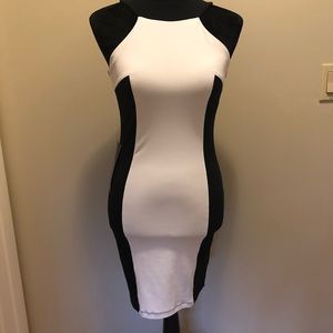 Bebe Color Block Bodycon Dress